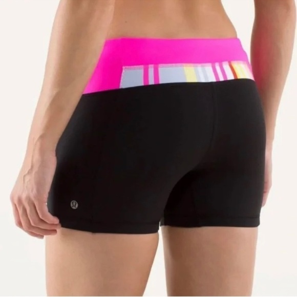 🌻 Lululemon Run Fast Track Short
Black/Groovy Stripe Multi/ Raspberry Glo Light - Picture 2 of 8